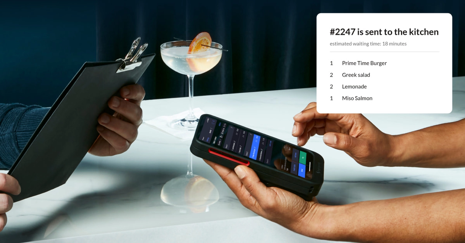 Kasse Südwest - The image displays the Lightspeed Restaurant Point of Sale (POS) system, specifically focusing on the kitchen display interface and order management features. 