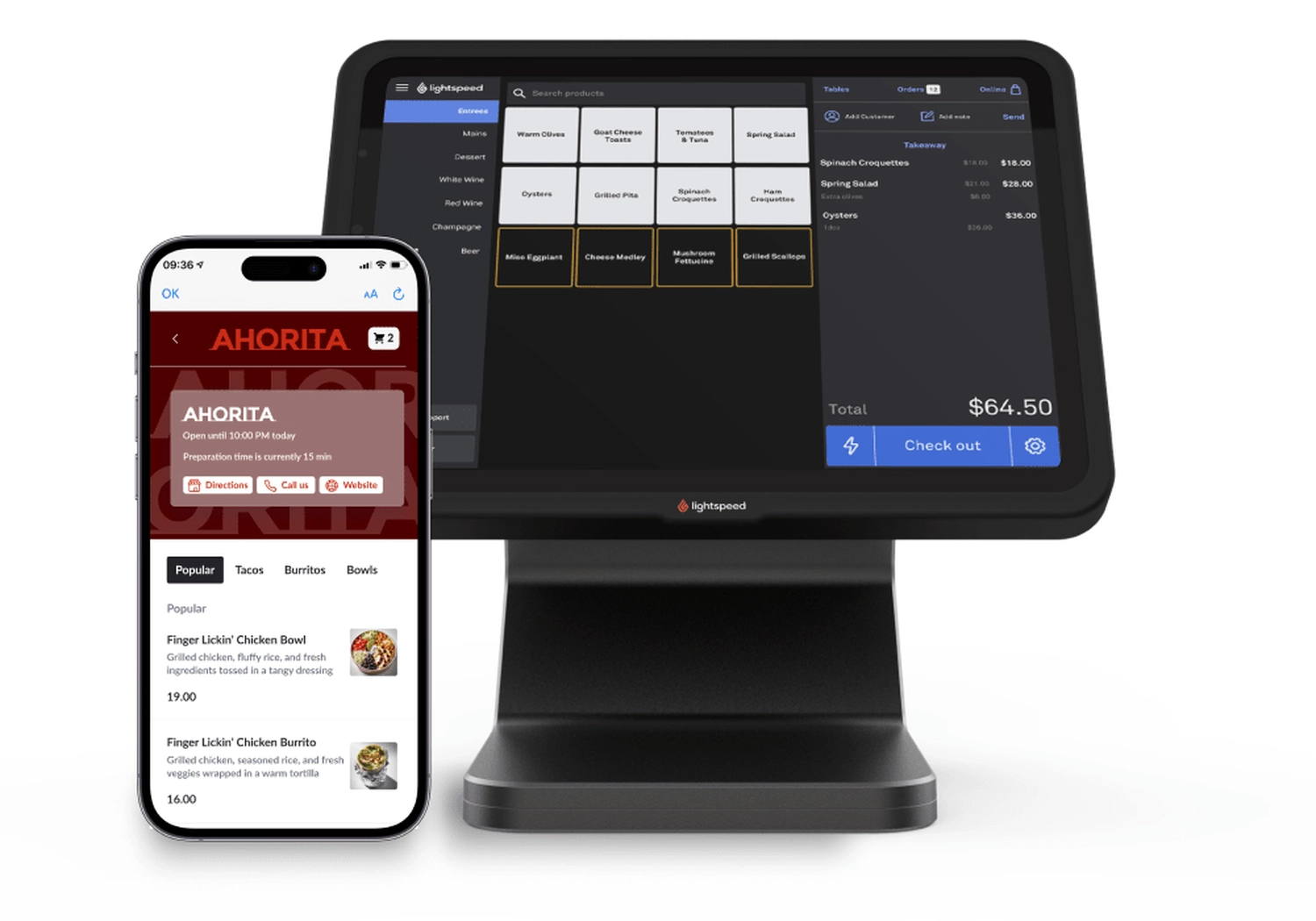 Kasse Südwest – Dieses Bild zeigt ein modernes Kassensystem (POS) mit Tablet-Bildschirm und Kartenleser.